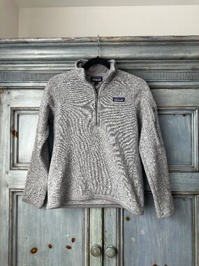 Patagonia Women's Better Sweater 1/4 Zip Size S Gray